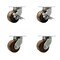 Service Caster 6'' Heavy Duty High Temp Phenolic Caster Set 4 Swivel Locks 2 Brakes, 4PK CRAN-KP92S630-PHRHT-SLB-BSL-2-BSL-2 - alternate 1